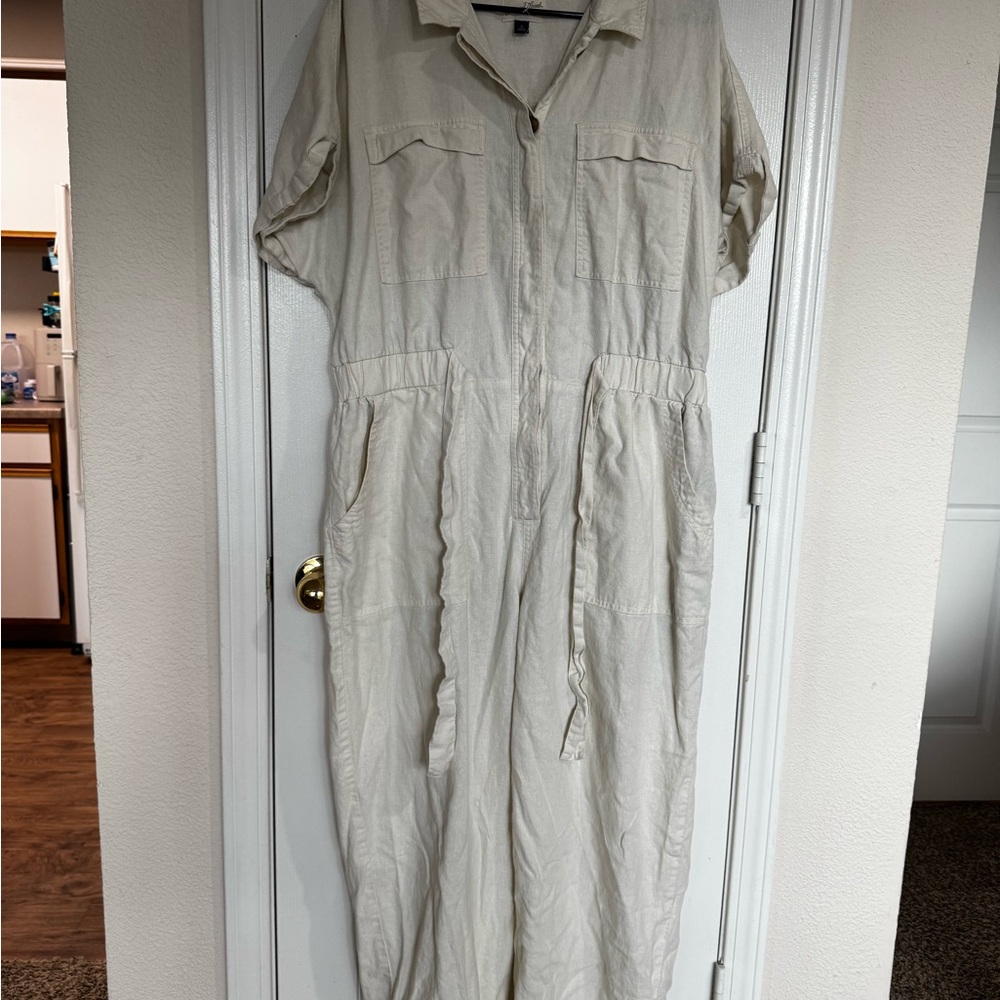 Universal Thread Light Beige Jumpsuit - image 1